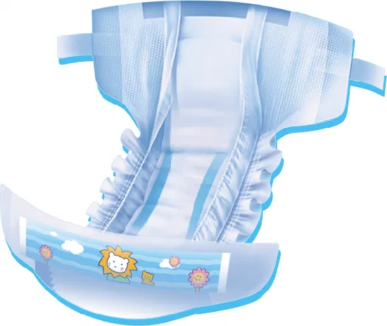 Competitive Price Eco Disposable Pocket Diapers Newborn Channels Absorb Wetness